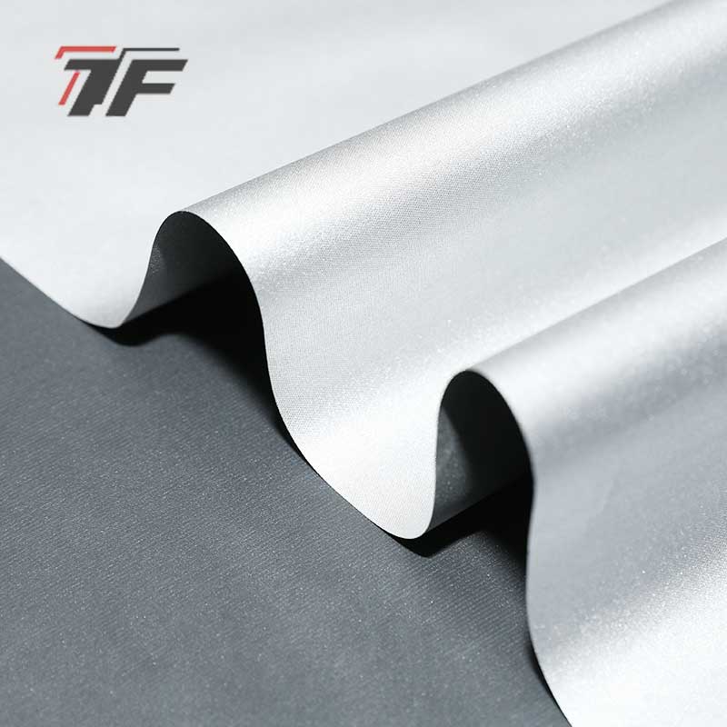 china double side silver plain flag fabric for sublimation fabric Silver Fabric Shading C006